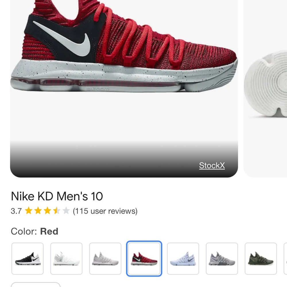 Kd. Size 9.5 men’s basketball shoes